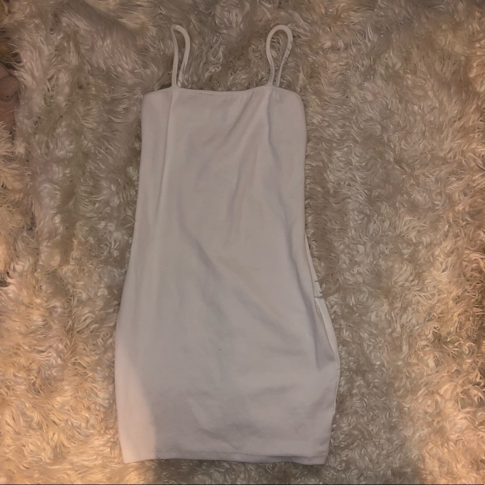 Missguided White Square Neck Bodycon